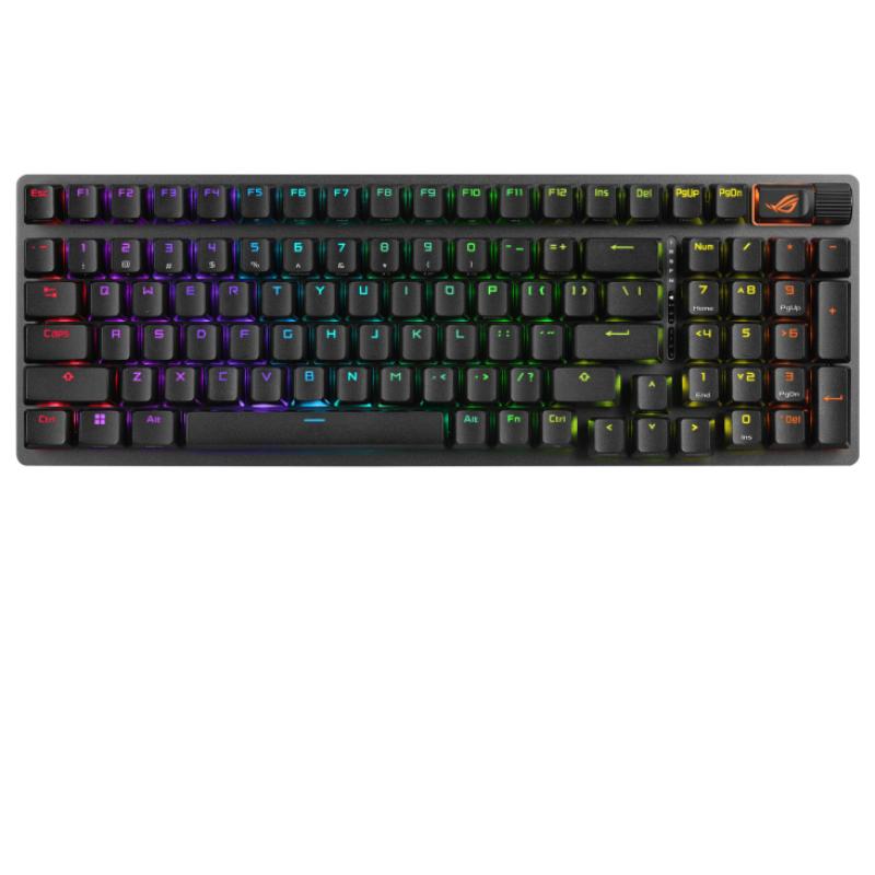 Teclado gaming asus rog strix scope ii 96 inalambrico rgb negro