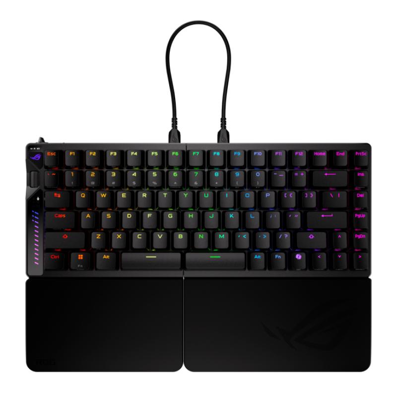 Teclado gaming asus rog falcata inalambrico rgb negro ingles