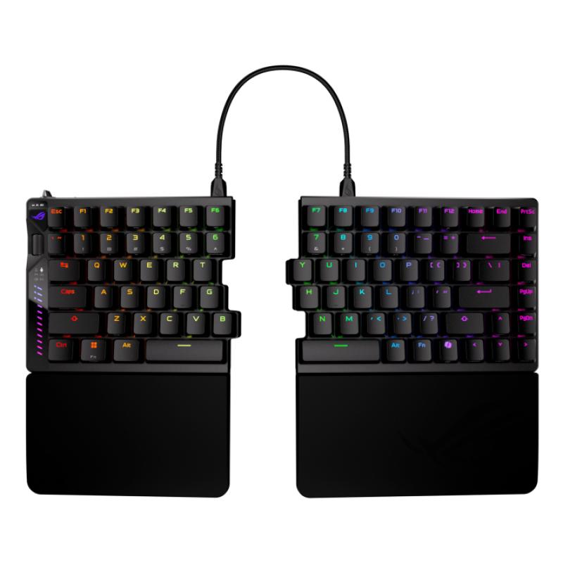 Teclado gaming asus rog falcata inalambrico rgb negro ingles