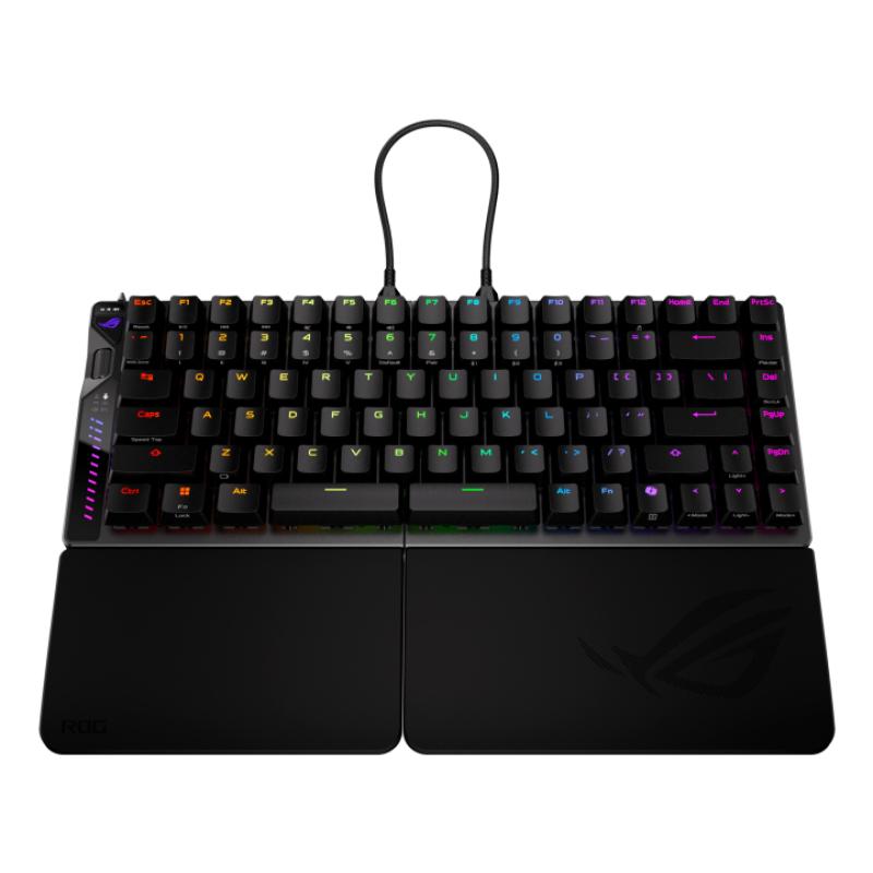 Teclado gaming asus rog falcata inalambrico rgb negro ingles