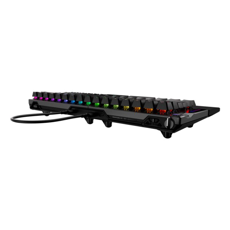 Teclado gaming asus rog falcata inalambrico rgb negro ingles