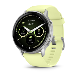 Garmin venu 4 gps bluetooth 45mm amoled amarillo correa silicona pulsómetro spo2 resistencia agua 5atm