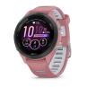 Garmin forerunner 265s 42mm bisel negro con carcasa en rosa y correa de silicona en rosa - gris