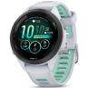 Garmin forerunner 265s 42mm bisel negro con carcasa en blanco y correa de silicona en blanco - verde