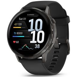 Garmin venu 4 bluetooth gps 45mm amoled negro resistencia agua 5atm spo2 pulsómetro