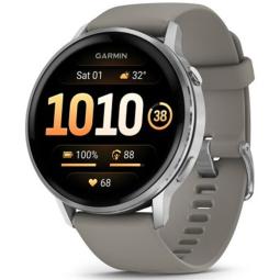 Garmin venu 4 bluetooth gps 45mm amoled gris resistencia agua 5atm pulsómetro spo2