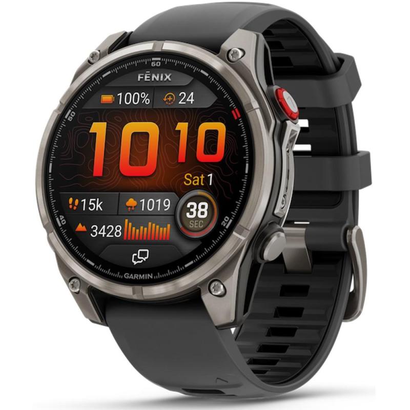 Garmin fenix 8 pro zafiro - 47mm - smartwatch premium gps multideporte - conectividad satelital y lte - pantalla táctil amoled -