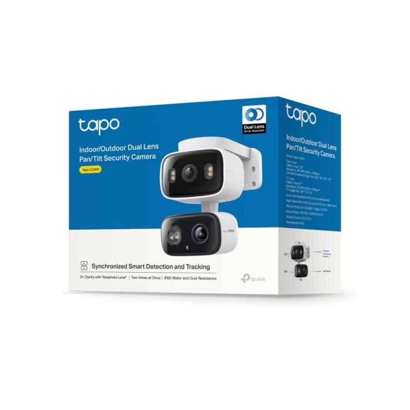 Camara de seguridad wifi dual tp - link tapo c246d 2k 3mpx
