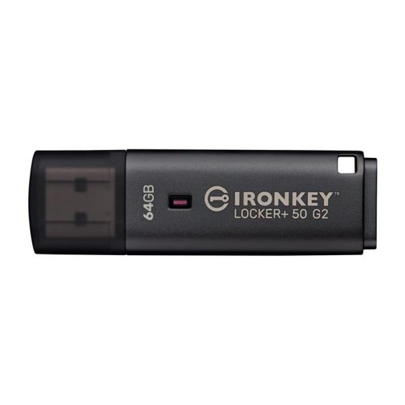 Memoria usb 3.2 kingston 64gb ironkey locker+50 g2
