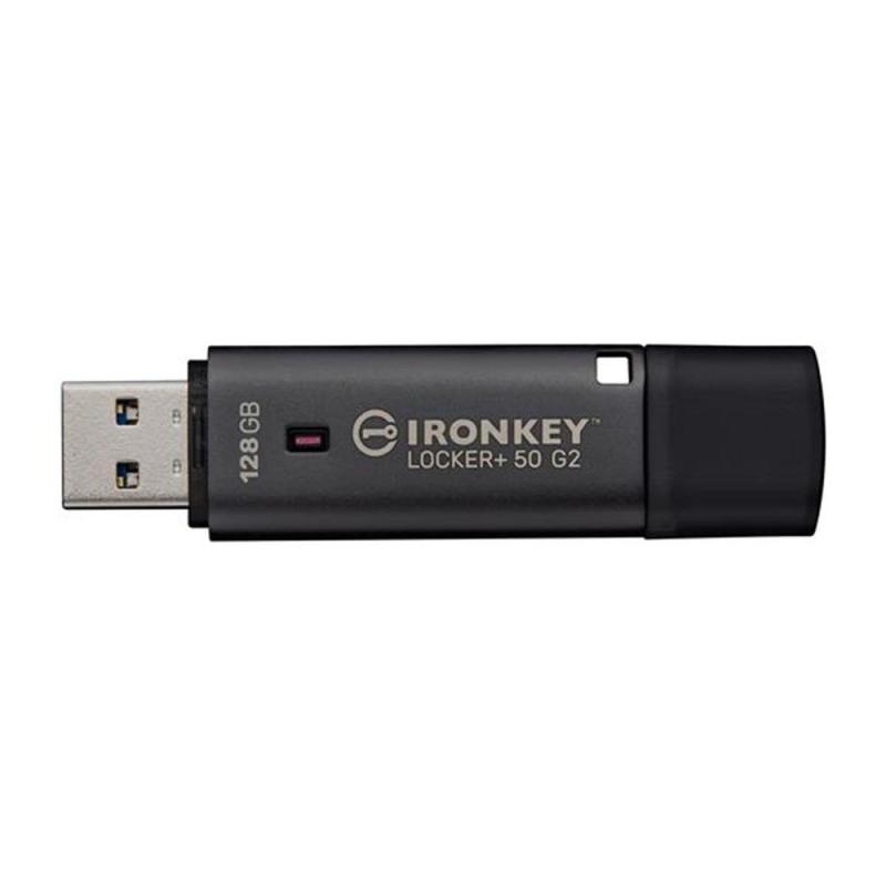 Memoria usb 3.2 kingston 128gb ironkey locker+50 g2