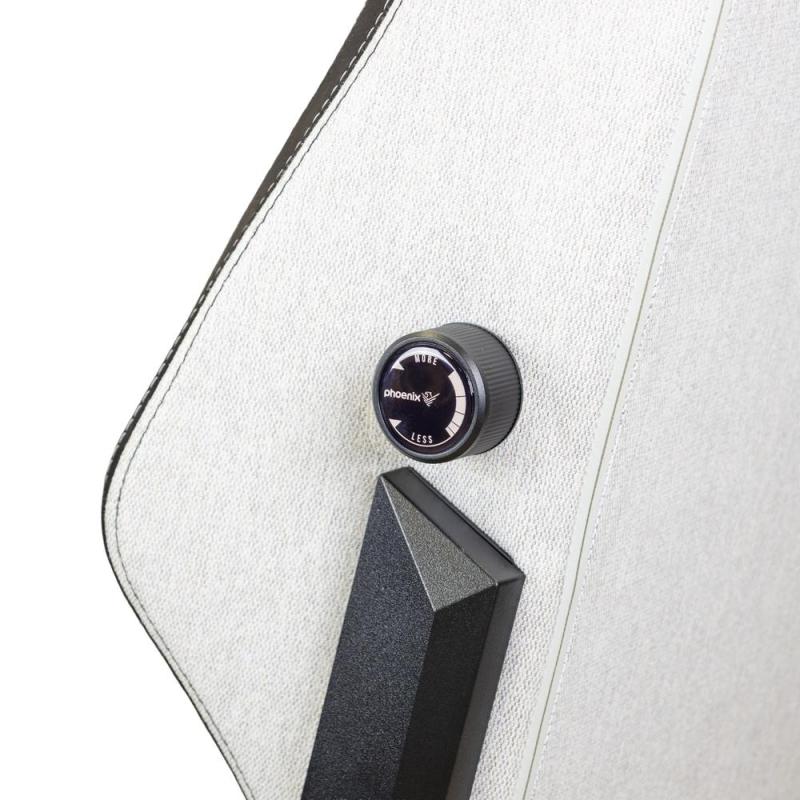 Silla gaming phoenix monarch remaster tela gris y negro talla r