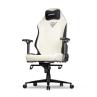 Silla gaming phoenix monarch remaster cuero napa negra y blanca talla r