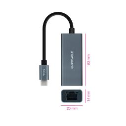 Adaptador nanocable conversor usb - c ethernet gigabit