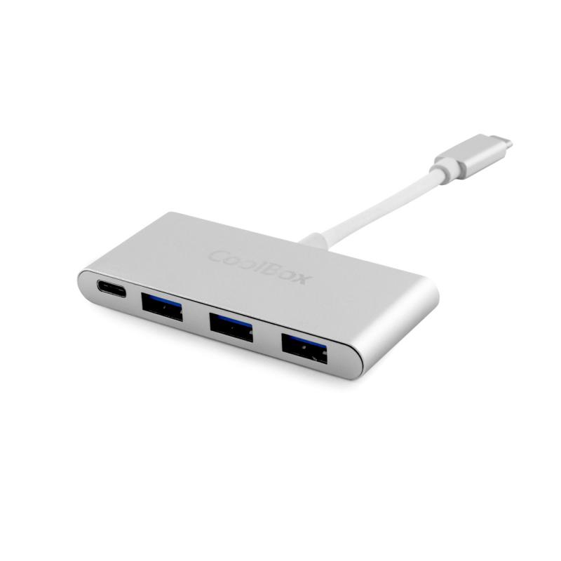 Hub coolbox 3 puertos usb 3.0 1 puerto usb tipo c - Imagen 1