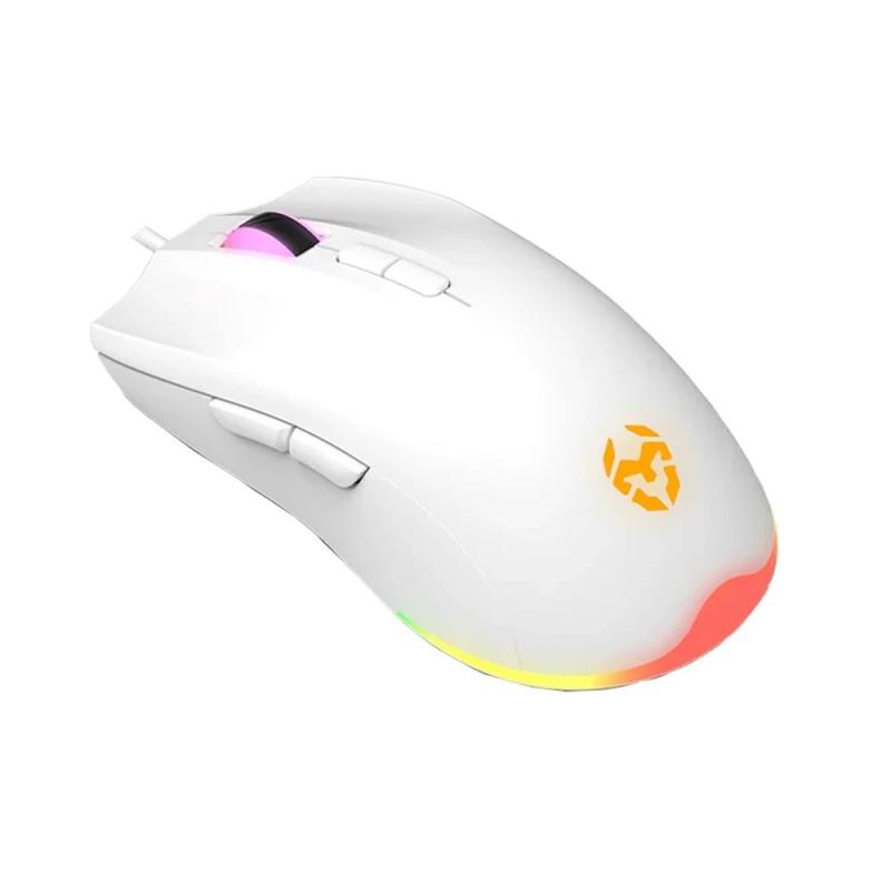 Kit gaming krom kenta pc 4 en 1 rgb blanco