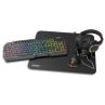 Kit gaming krom kenta pc 4 en 1 rgb negro