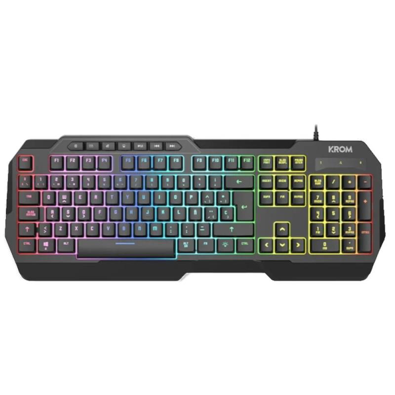 Kit gaming krom kenta pc 4 en 1 rgb negro