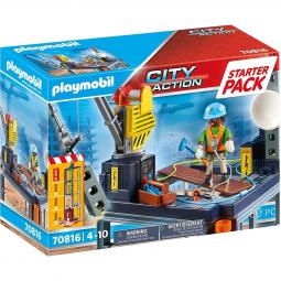 Playmobil  starter pack construccion con grua - Imagen 1