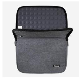 Funda nilox sleeve para portatil 15.6 pulgadas gris
