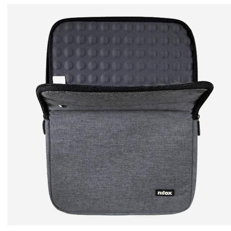 Funda nilox sleeve para portatil 15.6 pulgadas gris