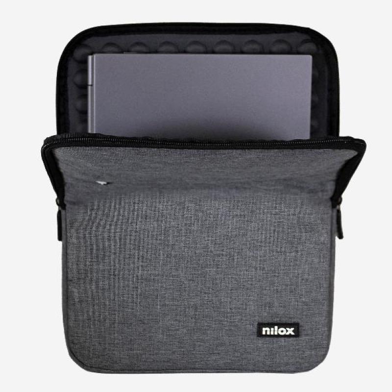 Funda nilox sleeve para portatil 15.6 pulgadas gris