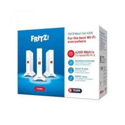Punto de acceso repetidor fritz! mesh set 4200 3 unidades