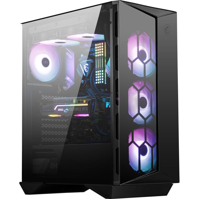 Torre e - atx msi mpg gungnir 110r - 3x vent 120mm argb - cristal templado
