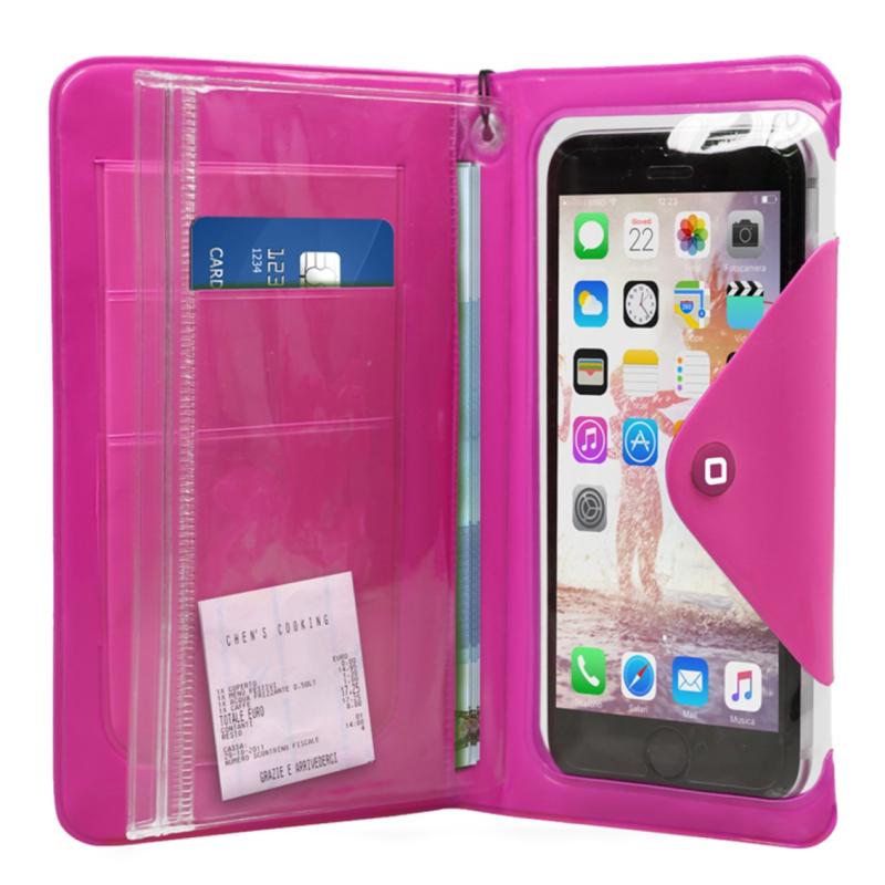Funda impermeable sbs summer line para smartphone 5 pulgadas rosa