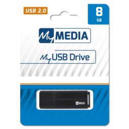 Memoria usb 2.0 mymedia by verbatim myusb drive 8gb negro