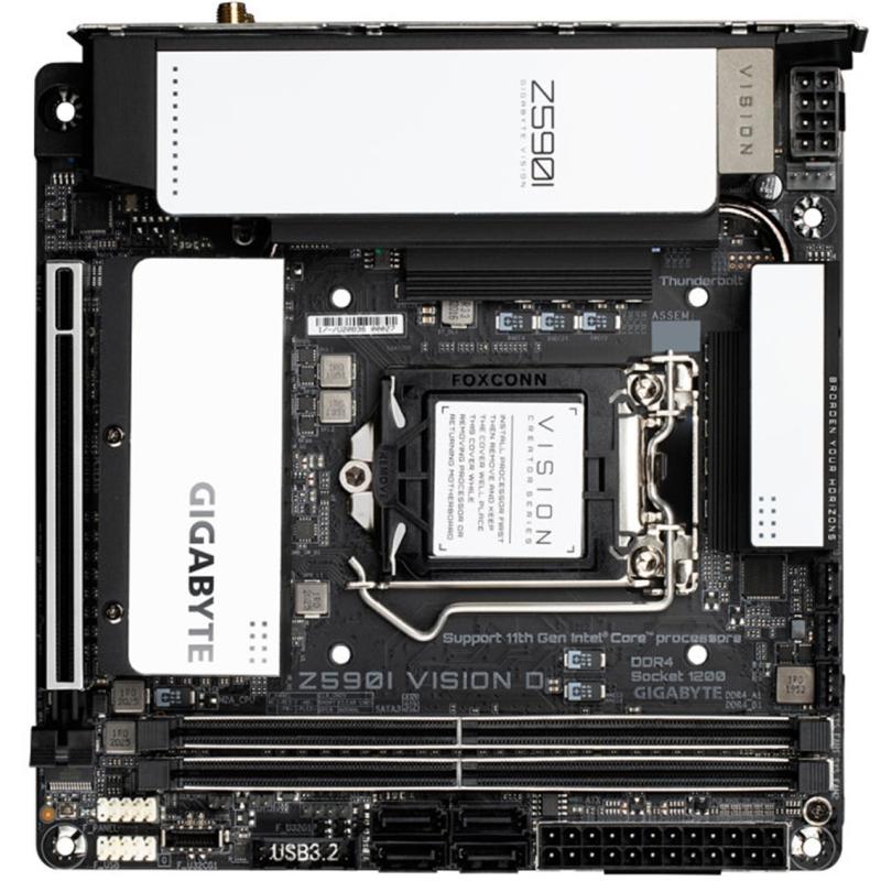 Placa base gigabyte z590i vision d 1200 mitx 2xddr4