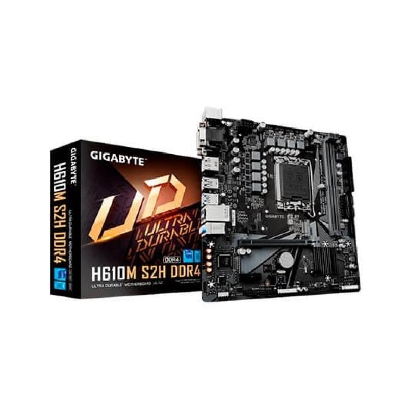 Placa base gigabyte 1700 h610m s2h ddr4 m - atx - 2 x ddr5 - 4 x sata6 - 2 x usb 3.2 - 4 x usb 2.0