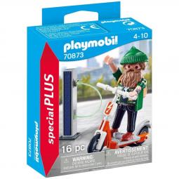 Playmobil hipster con e - scooter - Imagen 1