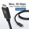 Cable usb - c act connectivity carga 240w mas datos 20 gbps 1.m certificado usb - if