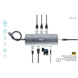 Docking station i - tec usb tipo c 9 en 1 + cargador 100w