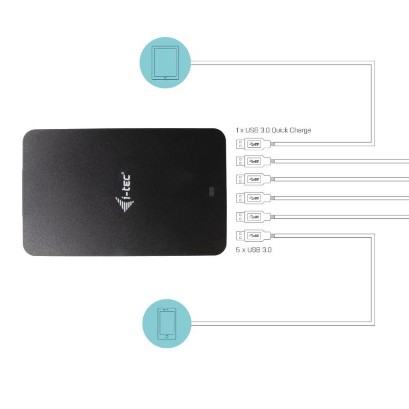 Cargador i - tec 52w 6x usb tipo a