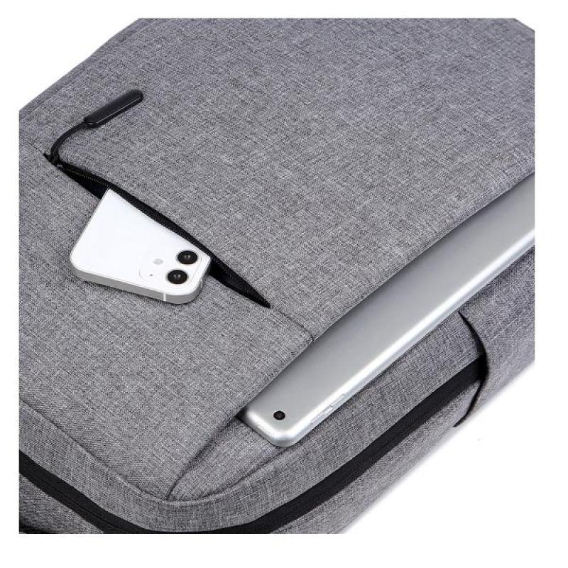 Mochila nilox nxbk035 para portatil 15.6 pulgadas gris