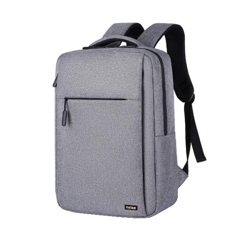 Mochila nilox nxbk035 para portatil 15.6 pulgadas gris