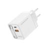 Cargador de pared mars gaming md - gan65rw 65w 1x usb tipo c 1 x usb tipo a cable retractil usb tipo c blanco