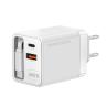 Cargador de pared mars gaming md - gan65rw 65w 1x usb tipo c 1 x usb tipo a cable retractil usb tipo c blanco