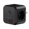 Cargador de pared mars gaming md - cube20 20w 3x schuko 2x usb tipo c 2x usb tipo a negro