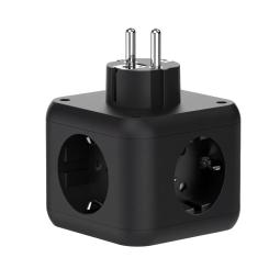 Cargador de pared mars gaming md - cube20 20w 3x schuko 2x usb tipo c 2x usb tipo a negro