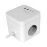Cargador de pared mars gaming md - cube35w 35w 3x schuko 2x usb tipo c 2x usb tipo a blanco