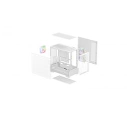 Caja ordenador gaming deepcool cg380 3f matx argb cristal templado blanca