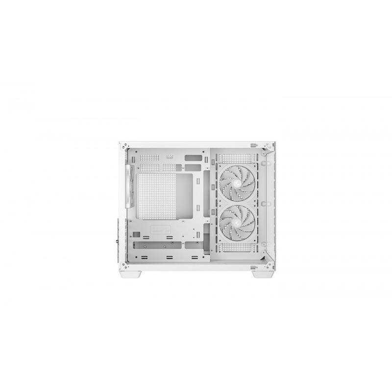 Caja ordenador gaming deepcool cg330 3f matx argb cristal templado blanca