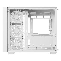 Caja ordenador gaming deepcool cg530u 4f atx argb cristal templado blanca