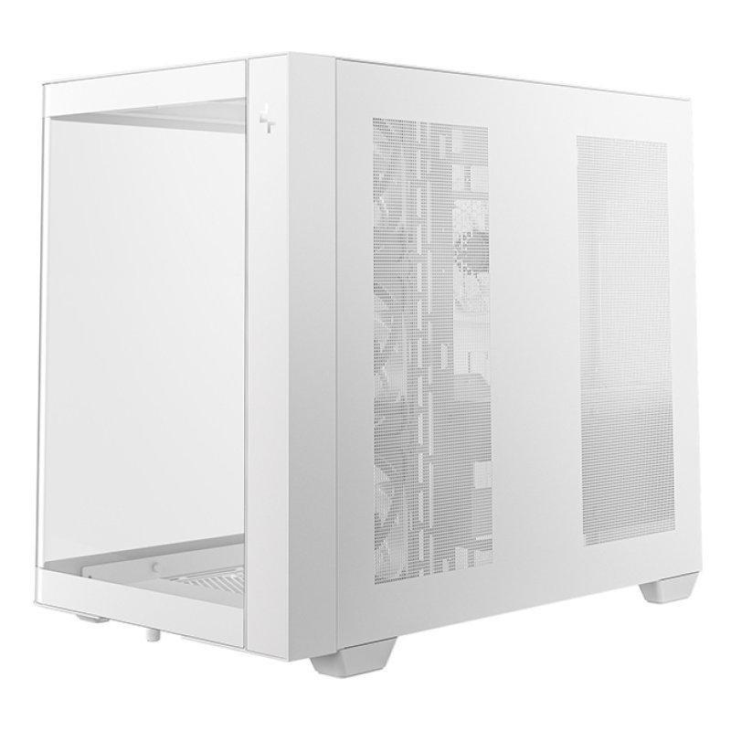 Caja ordenador gaming deepcool cg530u 4f atx argb cristal templado blanca