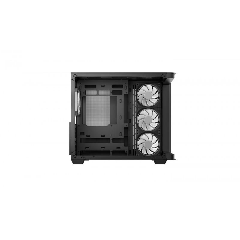 Caja ordenador gaming deepcool cg530u 4f atx argb cristal templado negra