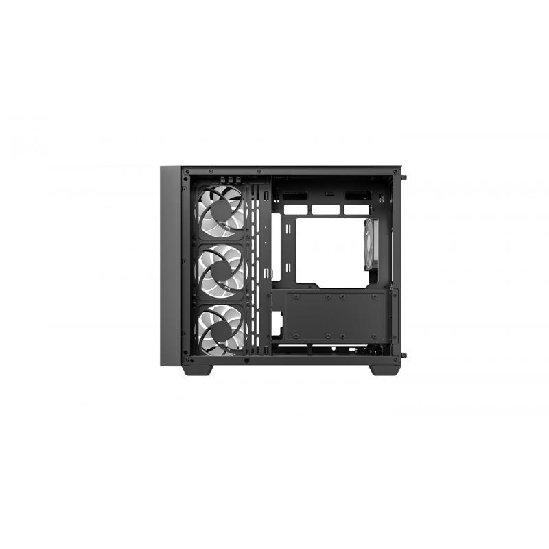 Caja ordenador gaming deepcool cg530u 4f atx argb cristal templado negra