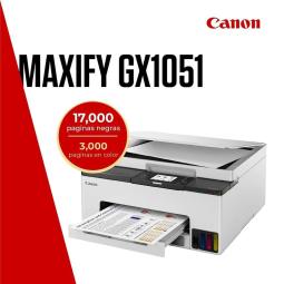 Multifunción inyección canon maxify gx1051 red - wifi - duplex impresión - depósitos tinta - 3 botellas negro
