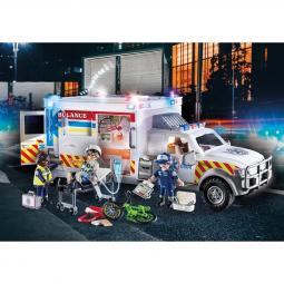 Playmobil vehiculo de rescate: us ambulance - Imagen 1